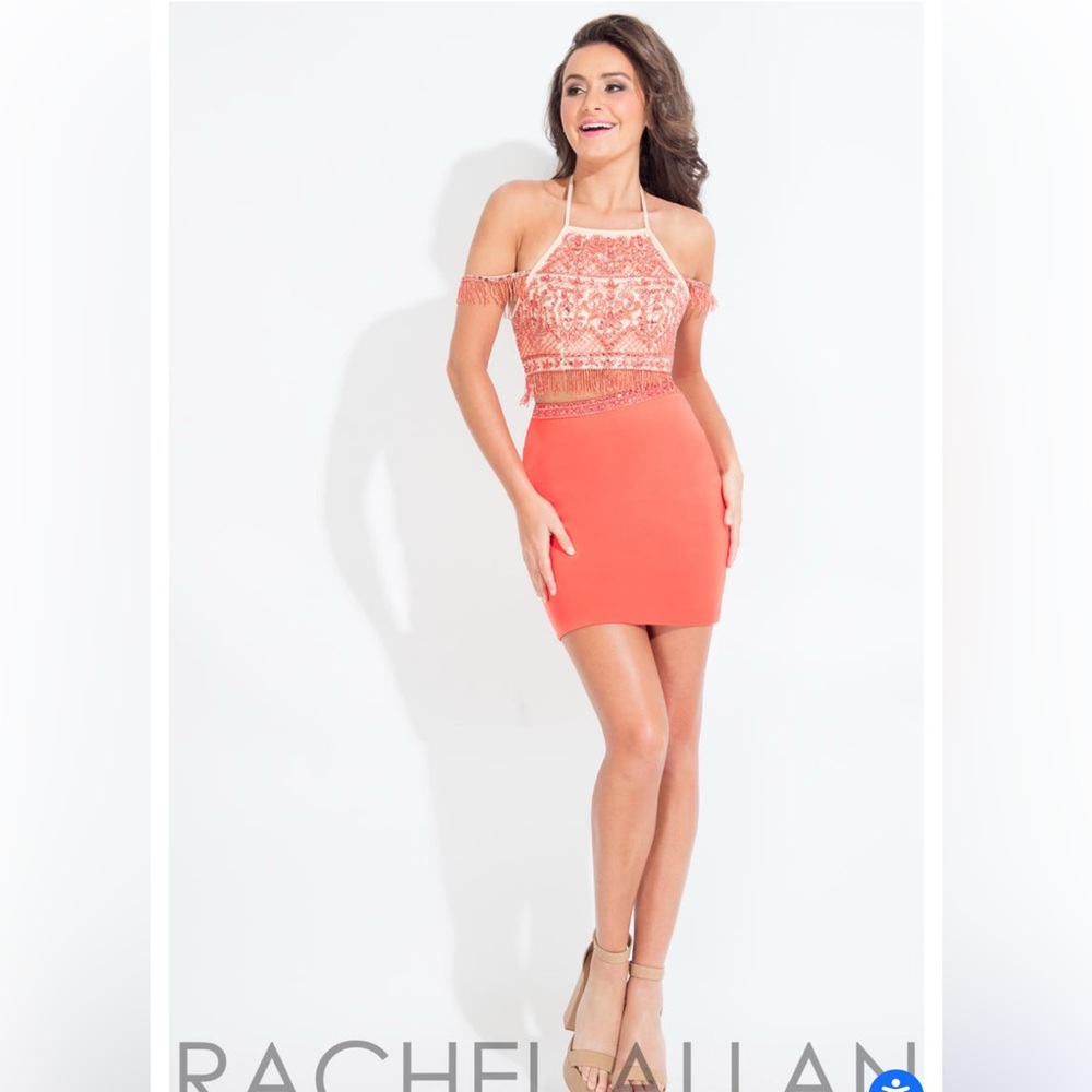 Rachel Allan Coral Mini Dress